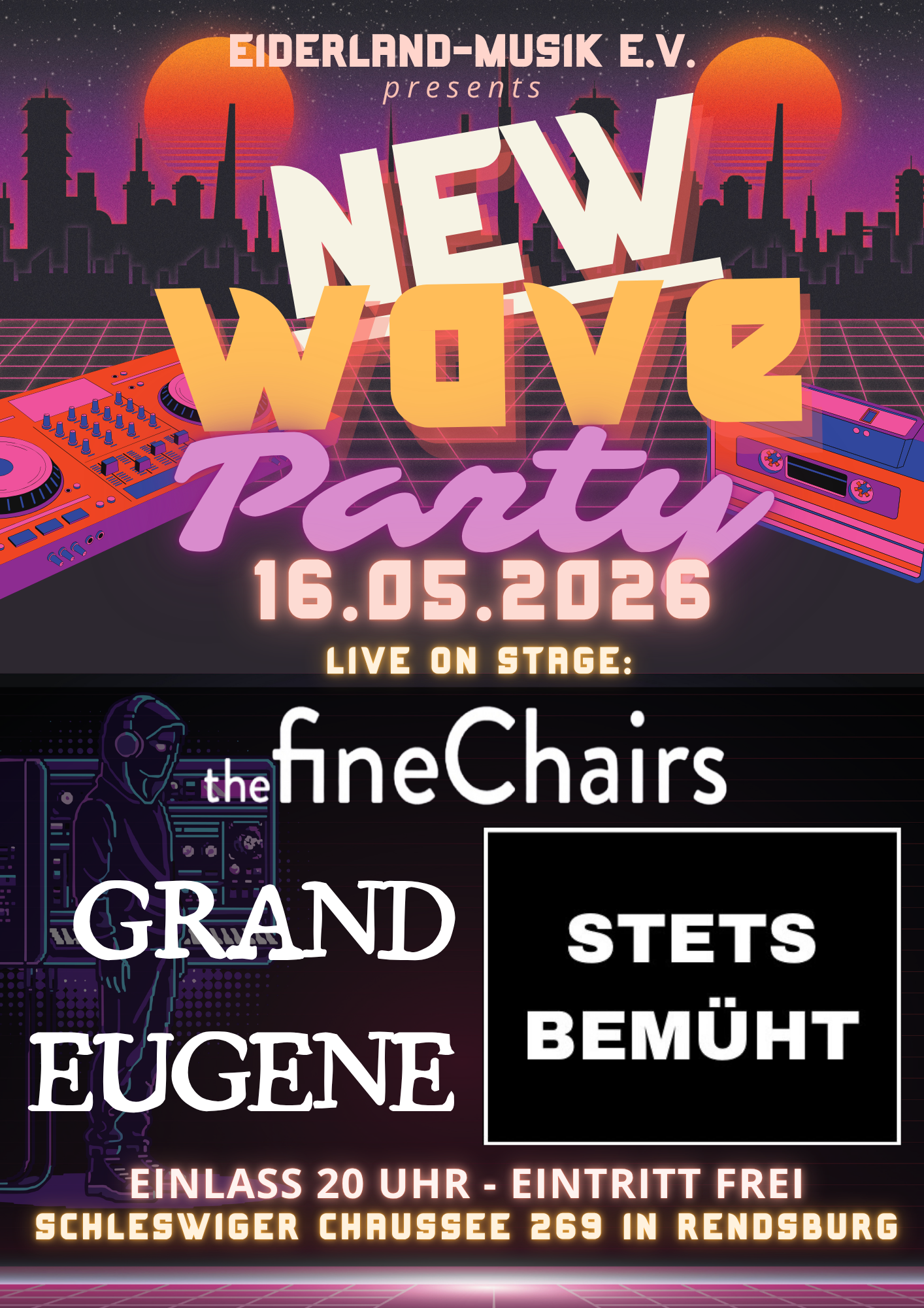 New Wave Party 2026 im Eiderland-Musik e.V.